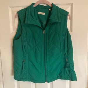 Coldwater Creek Full Zip Vest with zip pockets. Size PL